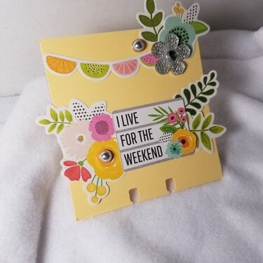 I live for the weekends memorydex card by Monique Nicole Fox