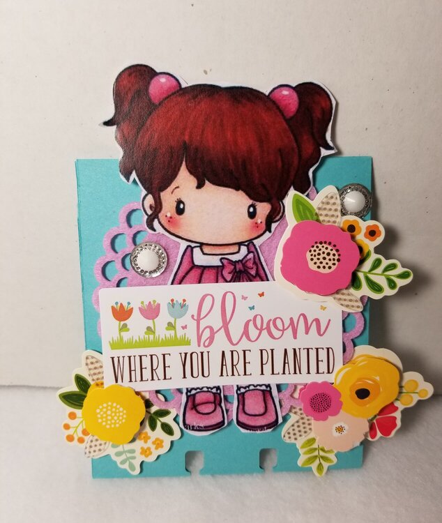 Bloom where you are planted memorydex card by Monique Nicole Fox