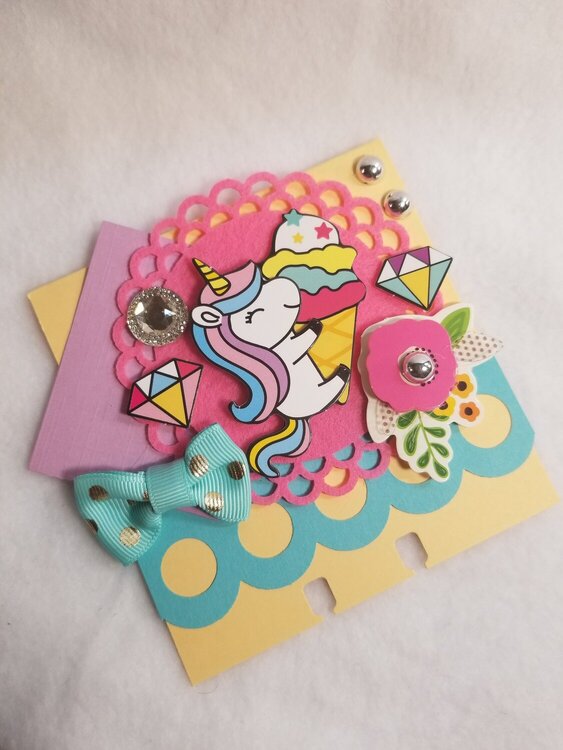 Unicorn memorydex card by Monique Nicole Fox