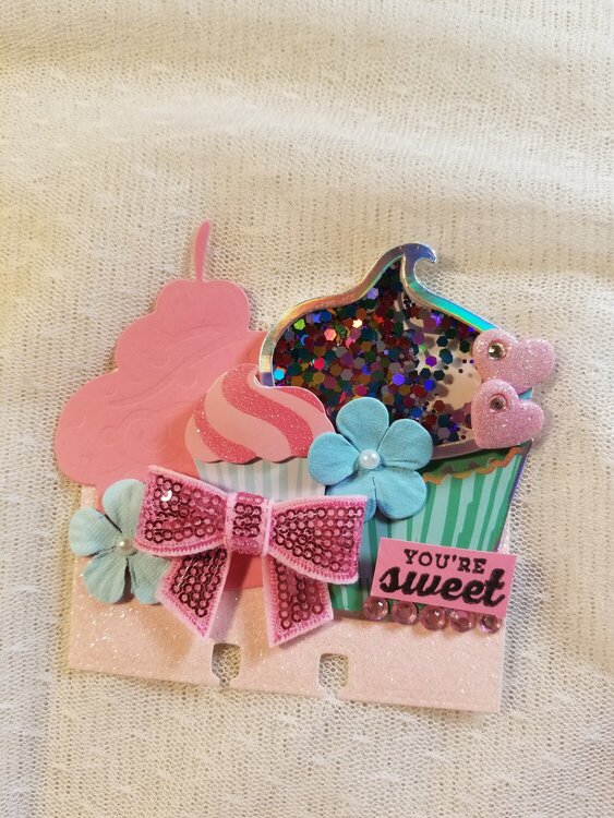 Cupcake memorydex card by Monique Fox 