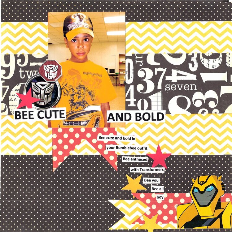 Bee Cute And Bold  **Paper Drafts***