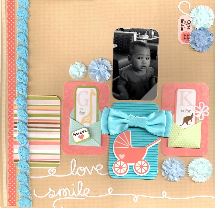 Cute As A Button  **Creative Scrappers**