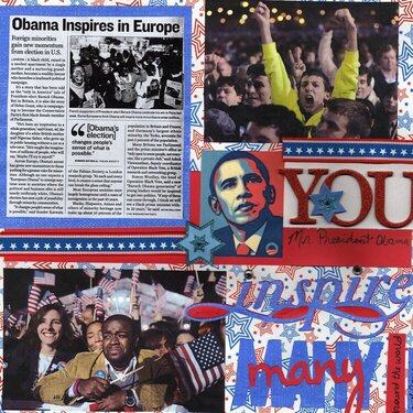 You Mr. President Obama Inspire Many Around The World and America