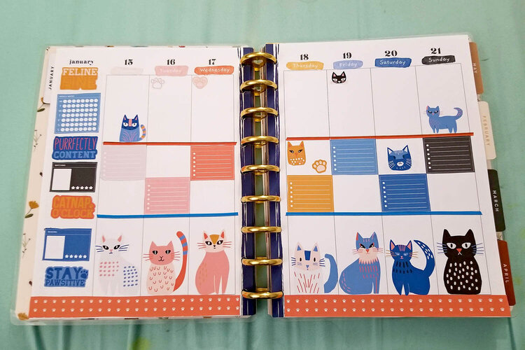 For the Love of Cats planner