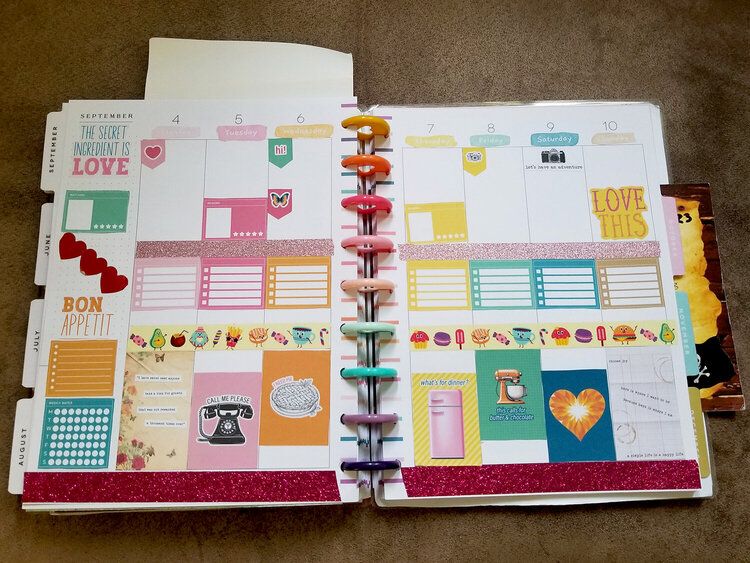 Happiness is Homemade planner spread