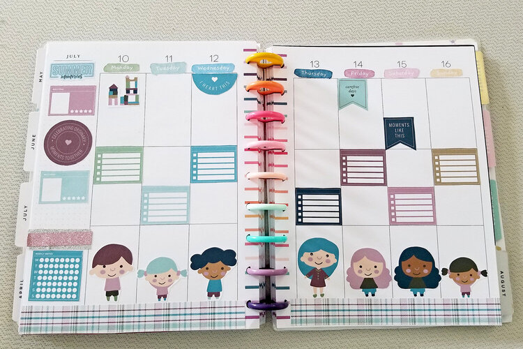 A Touch of Delight planner spread