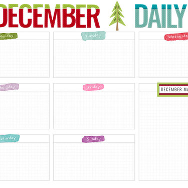 December Daily tracker