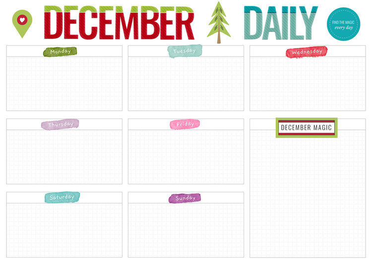 December Daily tracker