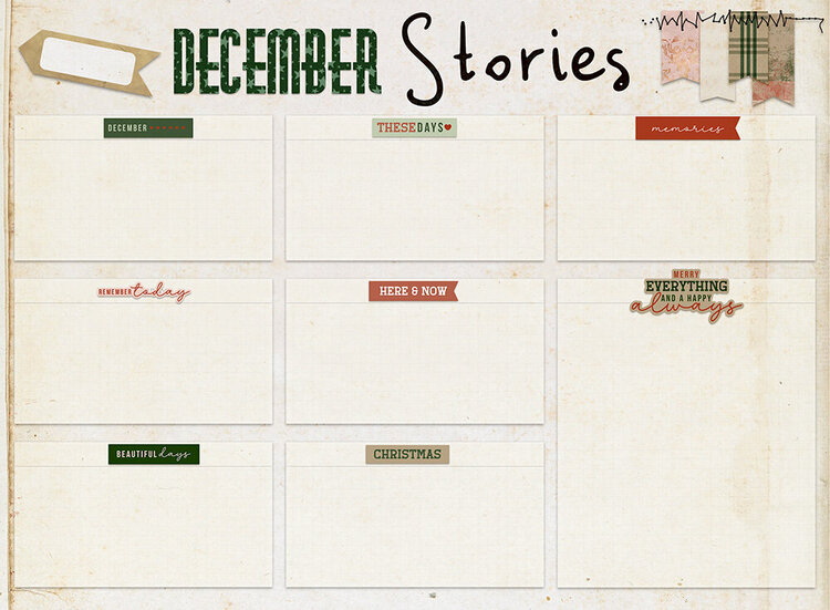 December Daily bonus story tracker