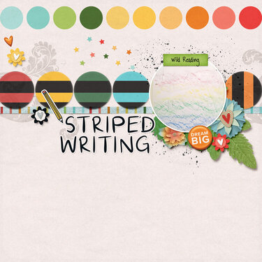 striped writing