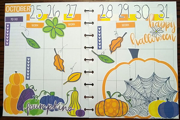 Halloween Planner Layout