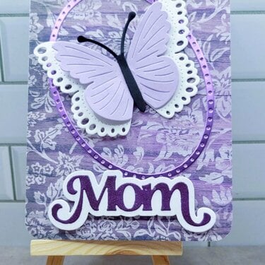 Butterfly Mom card