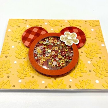Fall Mouse Shaker Card