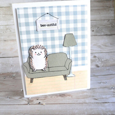 Happy Hedgehog card