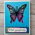 Marbled Butterfly Card