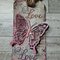 Shabby Chic Butterfly Love Tag