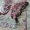 Shabby Chic Butterfly Love Tag