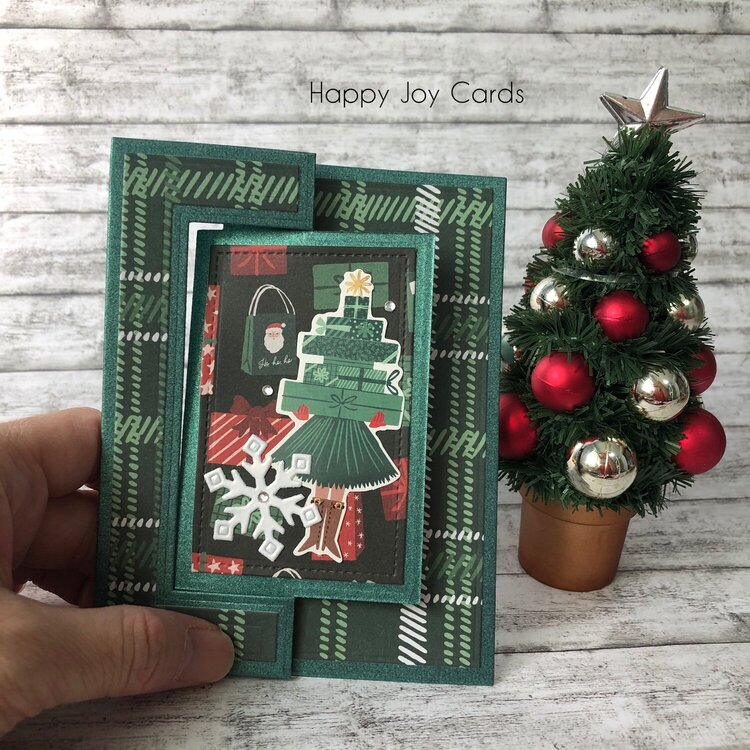 Sizzix Flip Card Christmas Holiday Cards