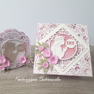 First Holy Communions Pink Gift Box with 3D Vignette Mini Album