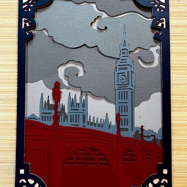 London Dimensional Scene card