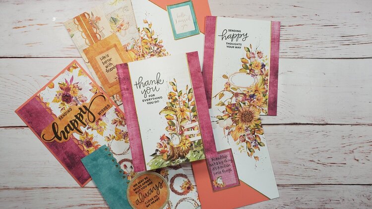 Autumn Cards with P13 The Four Seasons