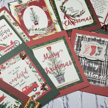 Christmas Cards with Carta Bella Christmas Market Collection