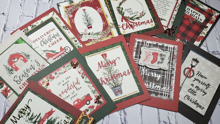 Christmas Cards with Carta Bella Christmas Market Collection