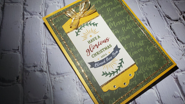 Christmas Card with Echo Park Paper Co.&#039;s The First Noel