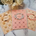 Elegant Cards with Glimmer Hot Foil Background and Greetings