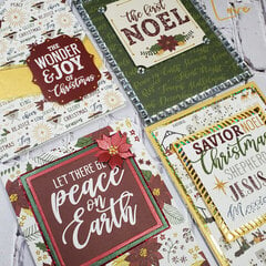 Christmas Cards with Echo Park's The First Noel 6 x 6 pad