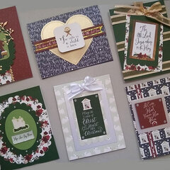 Christmas Cards with Away in a Manger by Echo Park Paper Co.