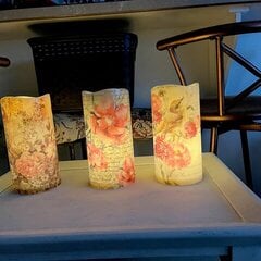 Made outdoor candles
