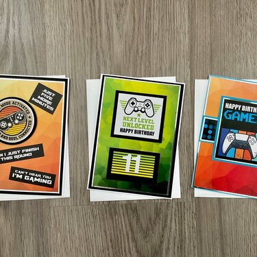 Gamer birthday cards