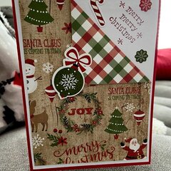 Christmas card with corner flap