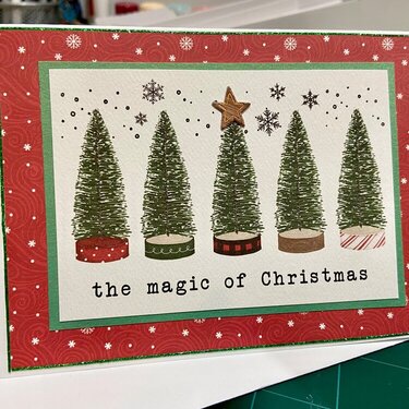 Christmas trees card