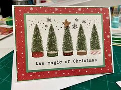 Christmas trees card