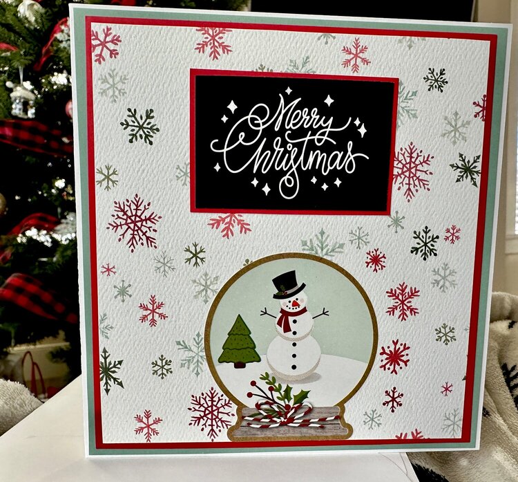 Snowglobe square card