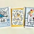 Summer forget-me-not mini cards