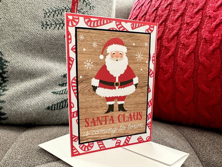 Mini Santa card