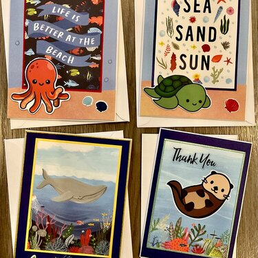 Under the Sea mini cards