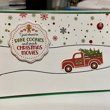 Christmas truck card