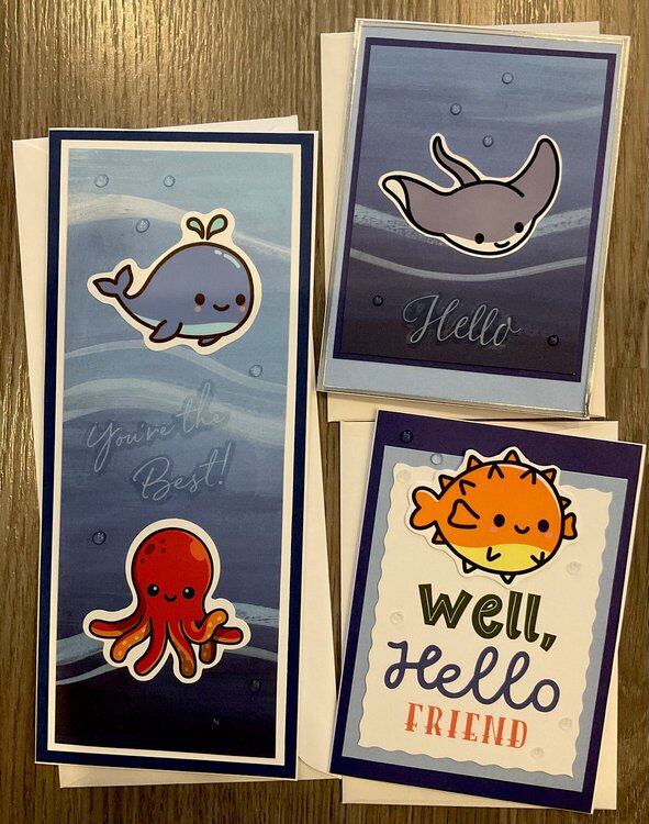 Under the Sea cards