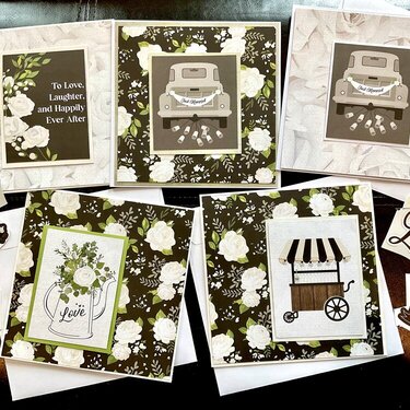 Square wedding cards