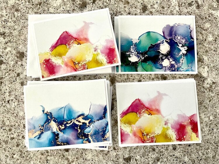Marble notecards