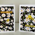 Bees & daisies cards