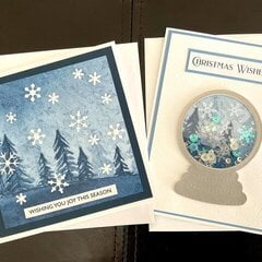 Watercolor wishes snow cards