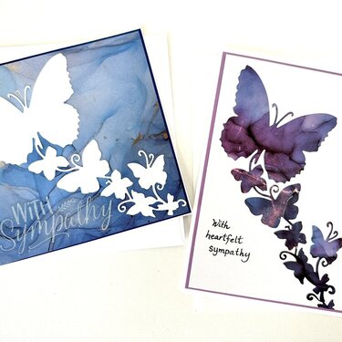 Butterfly sympathy cards