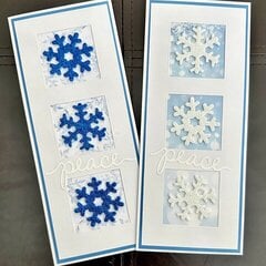 3 Snowflakes cards