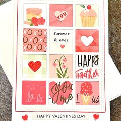 Valentines Day quilt card