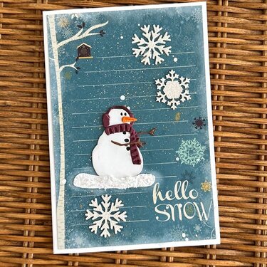 Snowman Christmas card